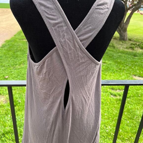 WISHLIST women's size L gray dress, wrap back - Picture 5 of 9